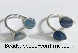 NGR1093 8*10mm flat droplet kyanite rings wholesale