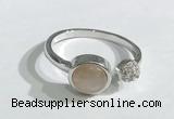 NGR1120 8mm coin  moonstone gemstone rings wholesale