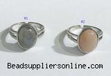 NGR1121 12*15mm oval mixed gemstone rings wholesale