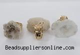 NGR141 25*30mm - 30*40mm freeform druzy agate rings wholesale