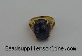 NGR2032 10*15mm faceted oval lapis lazuli gemstone rings