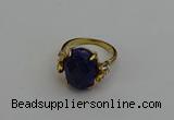 NGR2072 10*15mm faceted oval lapis lazuli gemstone rings