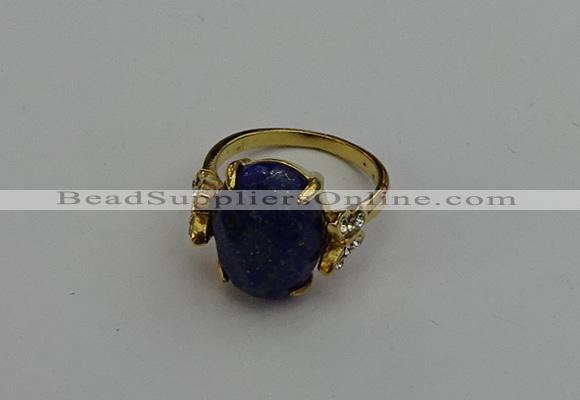 NGR2072 10*15mm faceted oval lapis lazuli gemstone rings