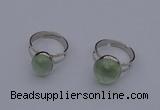 NGR208 10*14mm – 12*16mm freeform prehnite rings wholesale