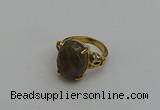 NGR2095 10*15mm faceted oval labradorite gemstone rings