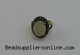 NGR2105 10*15mm faceted oval lemon quartz gemstone rings wholesale