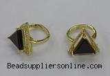 NGR277 14*14mm triangle agate gemstone rings wholesale