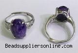 NGR3027 925 sterling silver with 10*14mm oval charoite rings