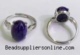 NGR3028 925 sterling silver with 10*14mm oval charoite rings