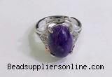 NGR3032 925 sterling silver with 10*14mm oval charoite rings