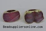 NGR305 25*40mm - 30*35mm freeform druzy agate gemstone rings