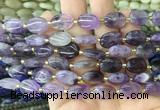 OVBS15 15 inches 10*14mm oval amethyst gemstone beads wholesale