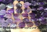 OVBS25 15 inches 13*18mm oval amethyst gemstone beads wholesale