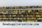 RBBS01 15 inches 2*4mm heishi yellow tiger eye gemstone beads