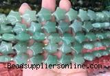 RGBS03 15 inches 16mm star green aventurine gemstone beads