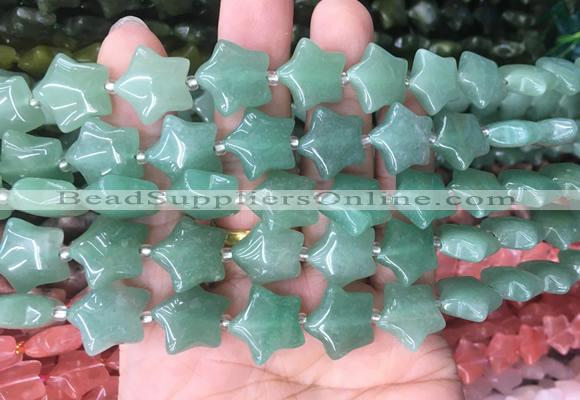 RGBS03 15 inches 16mm star green aventurine gemstone beads