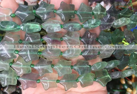 RGBS15 15 inches 16mm star fluorite gemstone beads wholesale