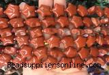 RGBS28 15 inches 16mm star red jasper gemstone beads wholesale