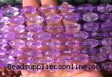 RIBS01 15 inches 8*13mm rice amethyst gemstone beads wholesale