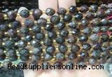 RIBS32 15 inches 6*8mm faceted rice red garnet gemstone beads