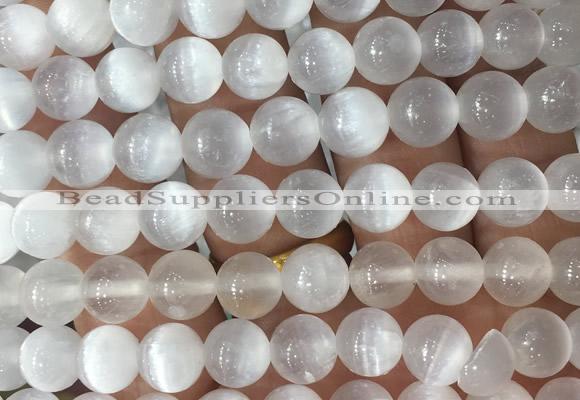 SEBS16 15 inches 8mm round selenite beads wholesale