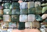 SRBS04 15 inches 20mm square indian agate gemstone beads wholesale