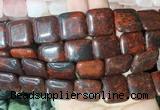 SRBS14 15 inches 20mm square brecciated jasper gemstone beads wholesale