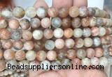 SSBS02 15 inches 8mm round sunstone beads wholesale