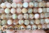 SSBS08 15 inches 10mm round sunstone beads wholesale