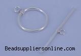 SSC02 5pcs 16mm donut 925 sterling silver toggle clasps