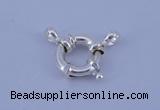 SSC204 5pcs 15mm 925 sterling silver spring rings clasps