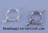 SSC208 5pcs 13.5mm 925 sterling silver spring rings clasps