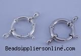 SSC209 5pcs 20mm 925 sterling silver spring rings clasps