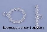 SSC22 5pcs 11mm donut 925 sterling silver toggle clasps