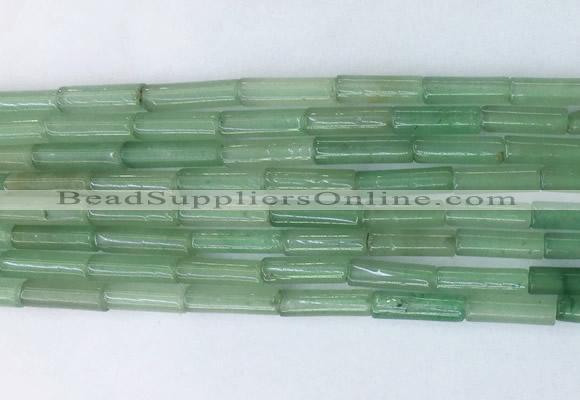 TBBS11 15 inches 4*13mm tube green aventurine jade gemstone beads