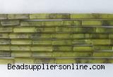 TBBS18 15 inches 4*13mm tube Taiwan jade gemstone beads