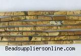 TBBS30 15 inches 4*13mm tube picture jasper gemstone beads