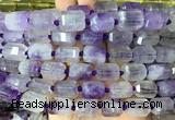 TBBS44 15 inches 12*16mm faceted tube amethyst beads wholesale