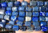 TBBS51 15 inches 12*16mm faceted tube lapis lazuli beads wholesale