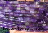 TBBS61 15 inches 5*7mm tube dogtooth amethyst gemstone beads wholesale