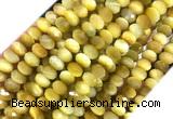 TEBS03 15 inches 5*8mm faceted rondelle golden tiger eye beads