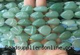 TRBS22 15 inches 13*18mm flat teardrop green aventurine gemstone beads