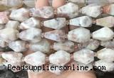 TRBS64 15 inches 11*22mm - 12*25mm faceted teardrop sunstone beads