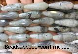 TRBS79 15 inches 10*30mm faceted teardrop labradorite beads wholesale