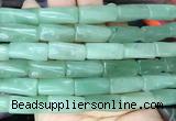 TWBS06 15 inches 9*20mm twist column green aventurine gemstone beads