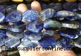 TWBS45 15 inches 18*25mm twist oval sodalite beads wholesale